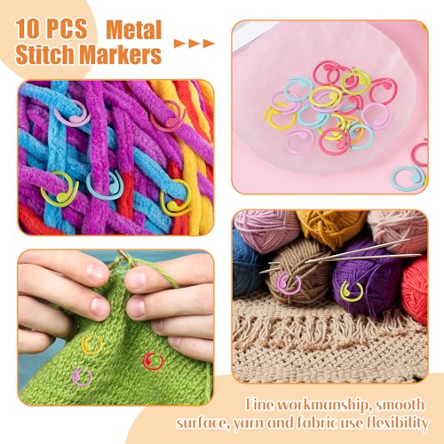 HUISUYTON 4PCS Adjustable Dragon Crochet Tension Ring for Finger(Colorful) | Dragon Crochet Yarn Tension Rings for Crocheting, Crochet Rings for DIY Crocheting and Sewing Crafts - color: Multi