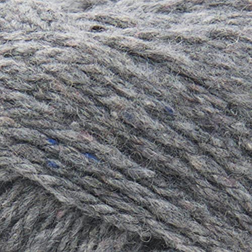 (1 Skein) Lion Brand Yarn ReTweed Yarn, Arctic Ice | Recycled Wool Blend Worsted Weight Tweed Fiber for Structured Bags, Natural Baskets, Warm Sweaters, Blankets - color: Arctic Ice, size: 1 Pack