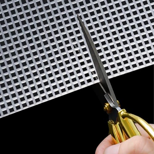 10 PCS Clear Mesh Canvas Sheets for Embroidery Making, Cross Stitch Plastic Aida Mesh Screen for Crafts DIY Crochet Projects - color: 10 PCS - Standard