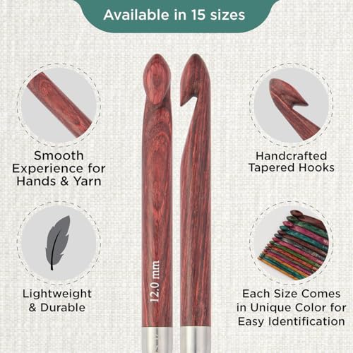 KnitPro Dreamz Afghan/Tunisian Crochet Hook | 12mm - size: 12.00 mm