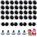 MUCUNNIA 100PCS 10mm Moon Safety Eyes for Crocheting with Washers Clear Safety Eyes for Amigurumi 3D Moon Crochet Eyes Doll Eyes for Animals Teddy Bear Crochet Toy Christmas Decorations - size: 10mm