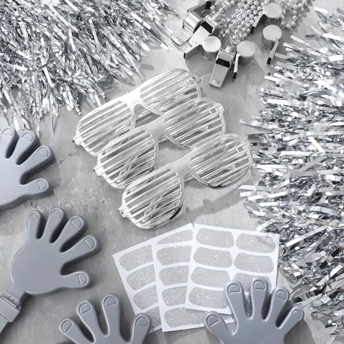 Realspring 148 Pcs Team Spirit Accessories for Sport Events - color: Silver