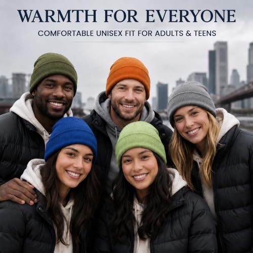 Yacht & Smith Wholesale Beanie and Glove Winter Bulk Kit, Kids Adults Bulk Sets, Homeless Donation Shelters - color: 12 Pack Adults