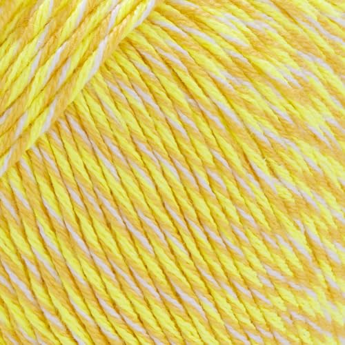 YarnArt Baby Cotton Multicolor Yarn – 50% Cotton 50% Acrylic – 50g (1.76oz), 165m (180yds) – Soft Lightweight Yarn for Knitting, Crochet, Amigurumi, Baby Clothes & Summer Projects (5204) - color: 5204