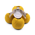 Lazy Wool - Soft Merino Cotton Blend Yarn, DK Light Worsted Weight, Machine Washable, Non-Itchy, 4 Pack (436 Total Yards), 25 Vibrant Colors for Knitting & Crochet (Pomelo) - color: Pomelo