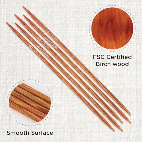 KnitPro Dreamz Double Pointed Needles 6" (15cm) | US Size 5 (3.75mm) - size: 3.75mm (US 5)