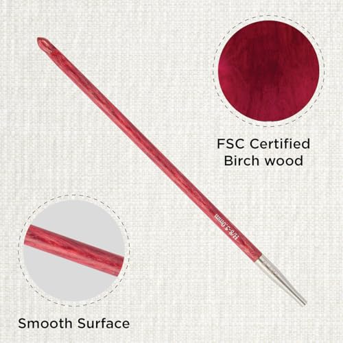 KnitPro Dreamz Afghan/Tunisian Crochet Hook | US Size H (5mm) - size: H (5.00 mm)