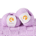 Merino Wool Yarn for Knitting & Crocheting - 35% Wool, 65% Acrylic - color: Purple, size: 2 Ball