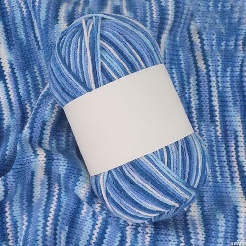 Threads for Knitting Yarn Crochet Yarn Rainbow for Crocheting Knitting Projects(Sky Blue) - color: Sky Blue