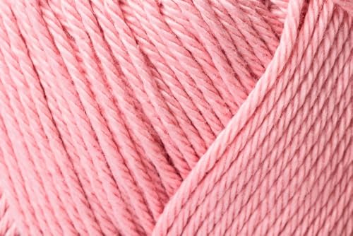 1 Skein/Pack Schachenmayr (SMC) Catania Originals Yarn, Each Ball 1.76 Oz (50gr) / 136 Yards (125 m), 100% Mercerized Cotton for Knitting and Crochet Yarn, Sport Weight, 408 - Old Pink - color: 408 - Old Pink