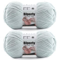Skinny Chenille Yarn for Crocheting, #2 Gray Soft Baby Blanket Fluffy Yarn | 2 Pack of 314 Yds, 3.5 Oz Sport Fingering Weight Fine Yarn, Plush Thin Velvet Yarn for knitting Blankets, Amigurumi Yarns - color: Light Gray