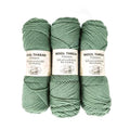 Premium Wool Blend Yarn – 3 Skeins (300g Total), 85% Wool 15% Polyester, for Crocheting&Knitting, Soft Skin-Friendly, Ideal for Scarves, Hats, Blankets & DIY Crafts (16#Pea Green) - color: 16#Pea Green