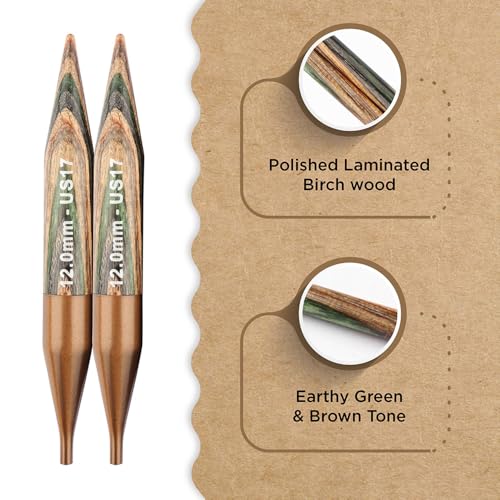 Knitter’s Pride Terra Interchangeable Needle 4""(10cm) - US 17(12mm) - size: 12.00mm