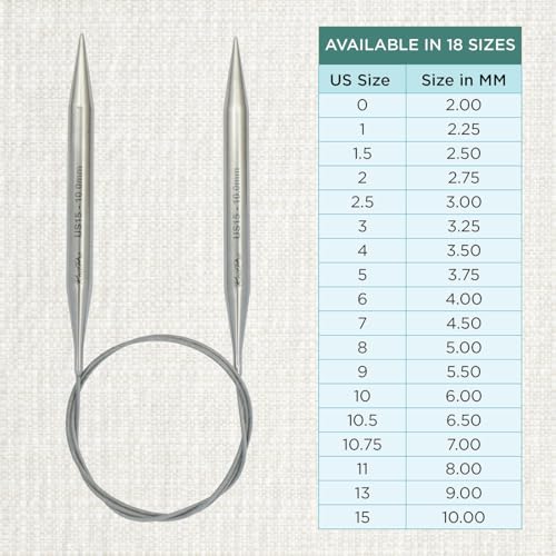 KnitPro Stelo Lace Circular Needles 16" (40cm) | US Size 15 (10mm) - size: US Size 15 (10mm)