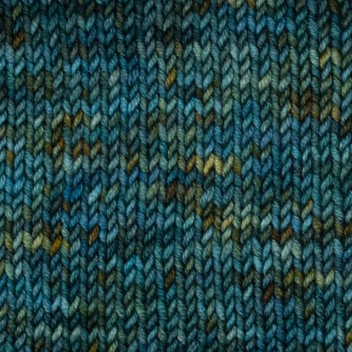 KnitPro Symfonie DK Weight Merino Wool Yarn 240yds, 100g, Gulf Coast | 100% Extrafine Merino, Hand Dyed, OEKO-TEX Certified, Superwash, Colorfast, #3 Yarn Skein for Knitting & Crochet - color: Gulf Coast