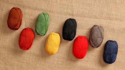 Highland Haven - 100% Highland Wool Yarn Set of 3 Skeins (150 Grams) DK Weight - Sourced Directly from Peru - Heavenly Soft and Perfect for Knitting and Crocheting (DK, Mustard Gold) - color: Mustard Gold, size: DK