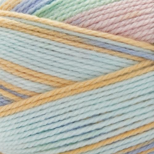 Loops & Threads Baby Cuddles Yarn - Yarn for Knitting, Crochet, Weaving, and Arts & Crafts - Multi, Acrylic, Polyamide, 4 oz - color: Daydream