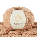 100% Inner Mongolian Cashmere Yarn Luxurious Hand Knitting Yarn Home Necessity for DIY Crafts - color: Khaki, size: 1 ball