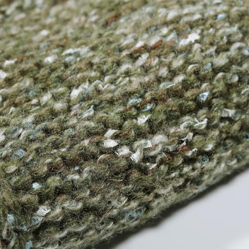 Artisanal Yarn Collection Multifiber Fancy Yarn for Knitting Crocheting Crafts DIY, Set of 3 Rolls(107 Mossy Stone with Silver Flakes) - color: 107 Mossy Stone with Silver Flakes
