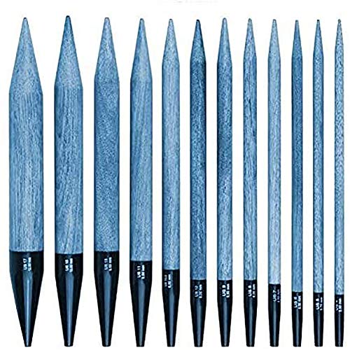 Lykke Needle Tips Driftwood Interchangeable Indigo 8 US, 3.5\ - size: Indigo 3.5" IC US 8 (5.0 mm)