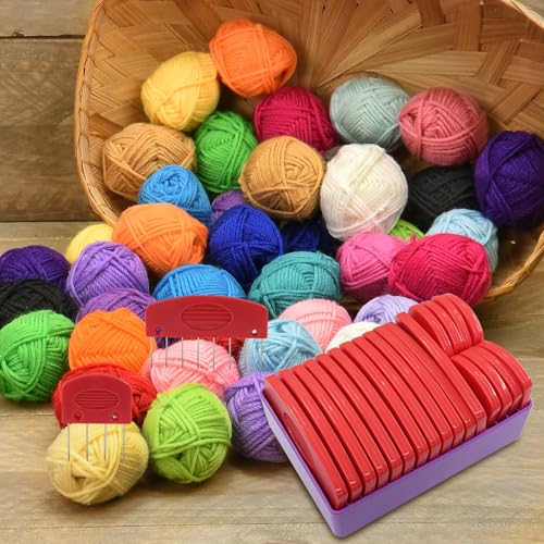 Verkelly 20 Pcs Knit Blocking Pins Combs Set, Red | Knit Blockers, Essential Blocking Tools, For Knitting, Crochet, Lace, Needlework Projects - color: Red