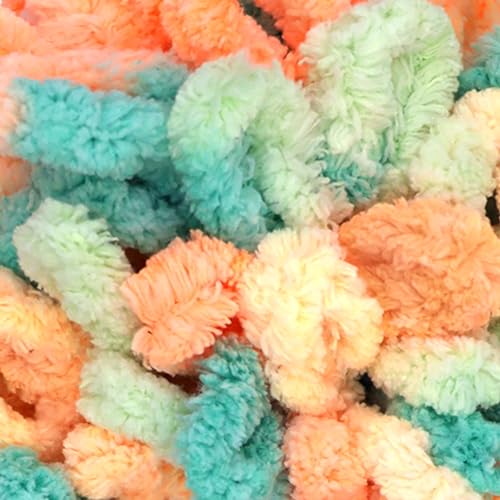JubileeYarn Fun Finger Loops Yarn - 100g/Skein Jumbo Polyester - Eiar - 5 Skeins - color: 140 Eiar