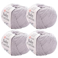 YarnArt Baby Cotton Yarn 4-Pack – Soft Knitting Yarn for Baby & Summer, 50% Cotton 50% Acrylic, 1.76 Oz Each, 180.44 Yds/Skein – Ideal for Amigurumi & Crochet Projects (406) - color: 406