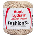 Red Heart Fashion Crochet, Cotton Size 3, Natural (182-226) - color: Natural, size: Size 3