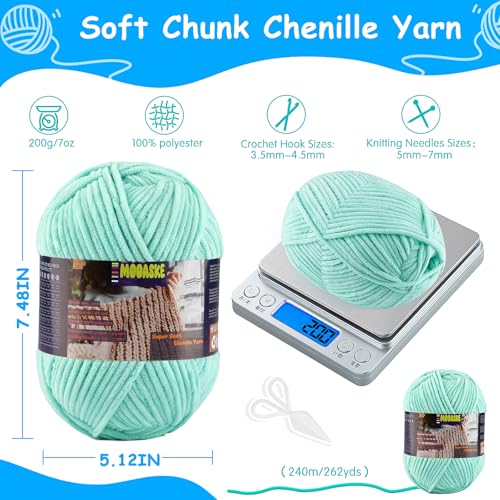 Chenille Yarn for Crocheting, Brown Baby Blanket Fluffy Yarn for Crochet | 2 Pack 524 Yds, 14 Oz Ultra Soft Yarn for Crocheting, Fuzzy Chunky Yarns, Plush Velvet Yarn for Knitting Amigurumi, Blankets - color: Coffee, size: 2 Skeins
