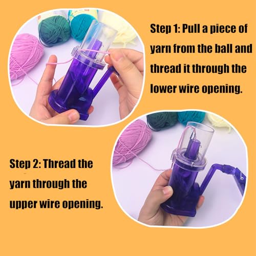 Hand Operated Spool Knitting Machine for Sweater Bracelet Weave | Portable Spool Knitter, Wool Winder, Sewing Tools, For Sweater Bracelet Weave