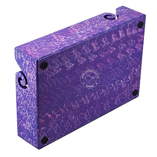 Solid Handmade Crafted Wooden Portable Antique Yarn Storage Bowl Tray - Holder for Knitting Crochet Hook Accessories - Multipurpose Organiser (Rope Texture 1, 12" x 8" x 2.5") - color: Rope Texture 1