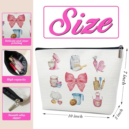 Funny Baking Makeup Bag, Cooking Cosmetic Pouch for Purse | Kitchen Theme Gifts for Baker Women, Cooks, Pastry Chefs - color: multicolor0201