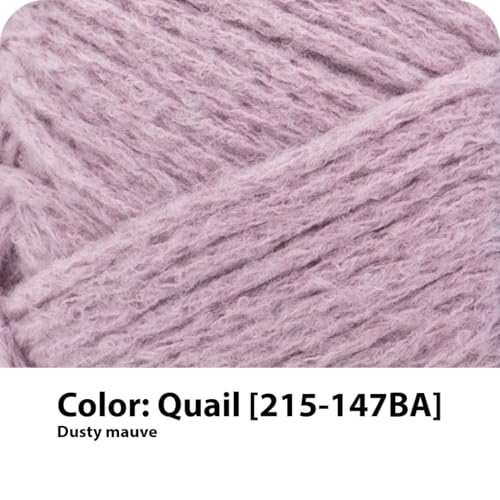 Lion Brand Yarn, Feel Like Butta Velvety Soft Yarn for Knitting, Crochet, and Crafts, Quail, 1 Pack, Chenille Like Fiber for Plush Baby Blankets, Amigurumi Toys, and Worsted Weight Sweaters | Buttery Soft Machine Washable Worsted Weight Knit Fiber for Cud