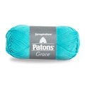 Patons Grace Yarn, 1.75 oz, Aquifer, 1 Ball - color: Aquifer, size: 1 Pack