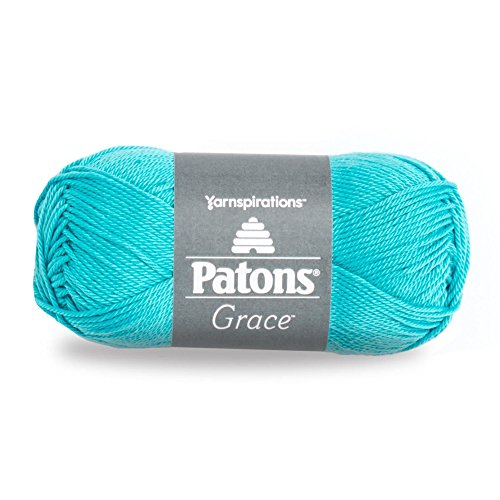 Patons Grace Yarn, 1.75 oz, Aquifer, 1 Ball - color: Aquifer, size: 1 Pack