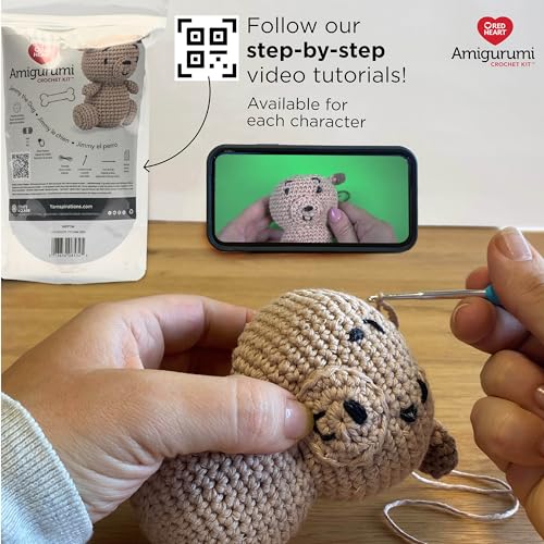 Red Heart Amigurumi Jimmy The Dog Kit - color: Jimmy the Dog