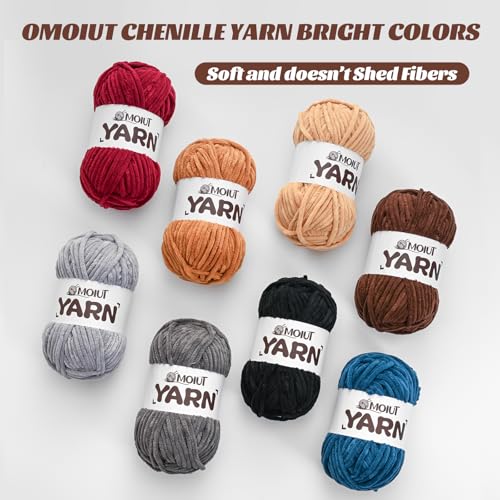 12 Pack Velvet Yarn for Knitting, Chunky Chenille Yarn for Crocheting, Baby Yarn for Crocheting Soft Blanket, Super Bulky 42.3oz(1049yds), Multicolor Amigurumi Yarns Set C - color: 12 C