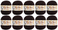 100% Cashmere Wool Yarn (Pack of 10) by Yonkey Monkey 500gr Imported Knitting Crochet (Coffee 26) - color: Coffee 26