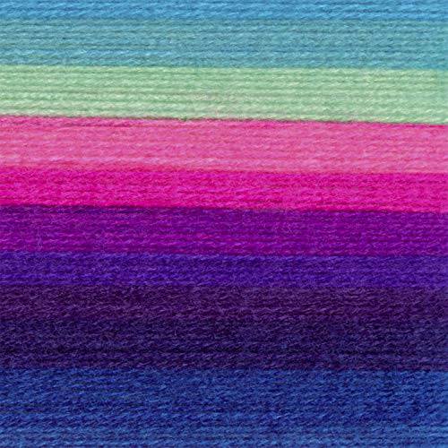 (1 Skein) Lion Brand Yarn Mandala Yarn, Troll | Variegated Light DK 100% Acrylic Knit & Crochet Fiber, Baby Projects, Blankets, Colorful Cloths, Self-Striping Shawls - color: Troll, size: 1 Pack