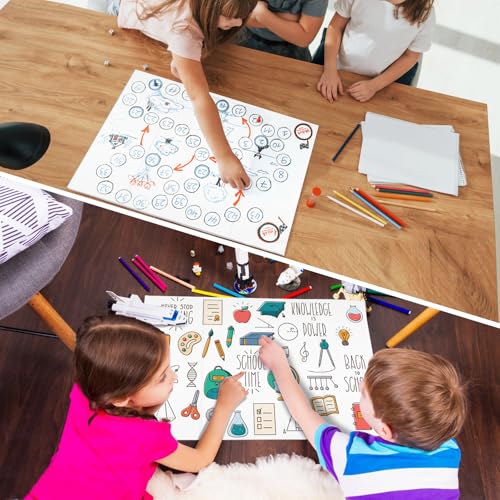 20 Pack Trifold Poster Board (26" x 17"), Single-Sided White Poster Board for Science Fairs, School Projects, Graduation Party, Event Displays, and Business Presentations - color: Single-sided white