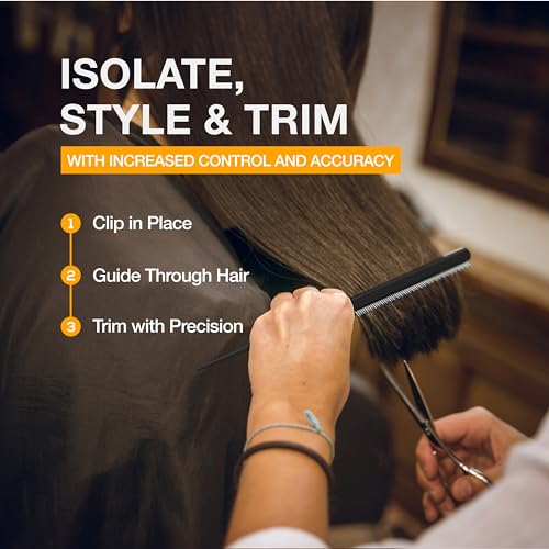Rat Tail Combs, Teasing Comb, Flat Iron Combs for women, Parting Combs for braiding hair, Hairstylist essentials for Highlights - balayage board hair combs for styling & cutting (2 Pack) - color: Black