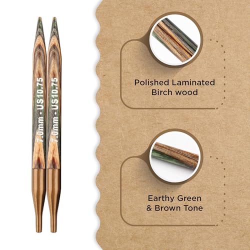 Knitter’s Pride Terra Interchangeable Needle 4""(10cm) - US 10.75(7mm) - size: 7.00mm