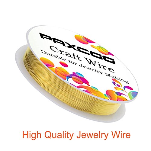 PAXCOO 24 Pack Jewelry Beading Wire for Jewelry Making Supplies and Craft (24 Gauge) - size: 24 Gauge (Pack of 4)