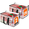 RoomHacks Moving Bags, Heavy Duty Large Storage Bags, 125L, 2 Pack, Clear | Water-Resistant Packing Bags with Reinforced Handles & Dual Zippers, Foldable Storage Totes for Dorm Move & Home Organization - size: 125L- 2Packs