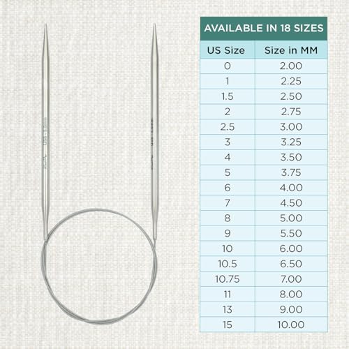 KnitPro Stelo Lace Circular Needles 16" (40cm) | US Size 8 (5mm) - size: US Size 8 (5mm)