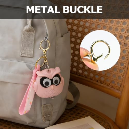 Cute Pink Owl Fashion Measuring Tape 79", Sewing Gifts w/Keychain | Soft dual-sided (cm/in) retractable pocket ruler. Essential sewing supplies & cute gifts for crafters, quilters and kids - color: A20-Pink Owl
