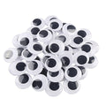 DECORA 20mm 500pc Round Wiggle Googly Eyes with Self-Adhesive - color: 20mm-500pcs