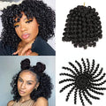 5 Packs Jamaican Bounce Crochet Hair 8 Inch Jumpy Wand Curl Crochet Hair for Women Curly Bounce Crochet Braids Hair Extension Twist Hair(1B# 20 strands/pack) - color: 1B#, size: 8 Inch (Pack of 5)