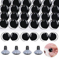 MUCUNNIA 100PCS 16mm Moon Safety Eyes for Crocheting with Washers Clear Safety Eyes for Amigurumi 3D Moon Crochet Eyes Doll Eyes for Animals Teddy Bear Crochet Toy Christmas Decorations - size: 16mm