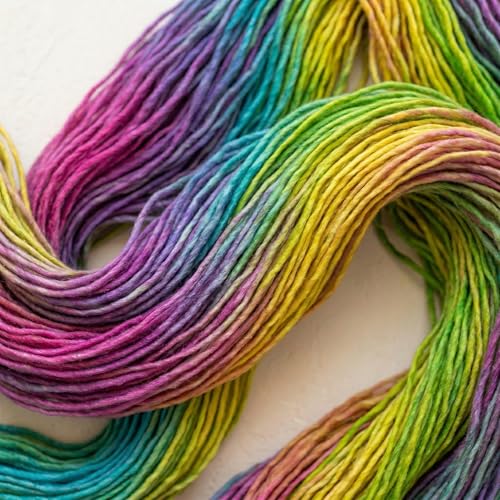 Regal Mulberry Silk Yarn - Worsted Weight - Single Ply Yarn - Solid Colors (Bubble Gum) - color: Bubble Gum